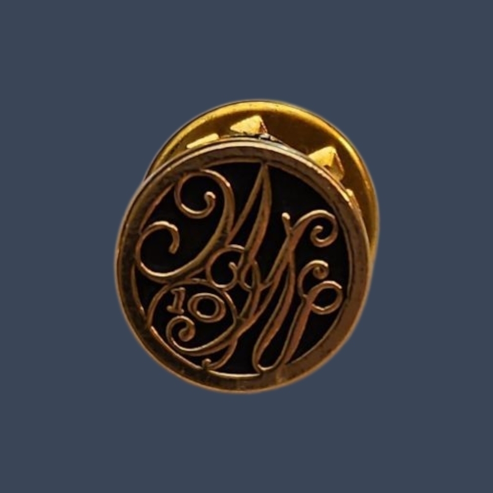 3/$25 Vtg Goldtone and Black Weight Watchers Hat Tie Pin